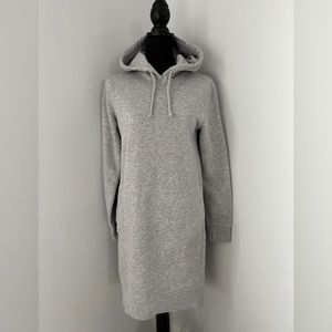 H&M Gray hooded sweatshirt dress with pockets